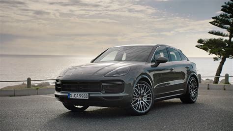 The porsche cayenne turbo has less power: Porsche Cayenne Turbo Coupe - YouTube