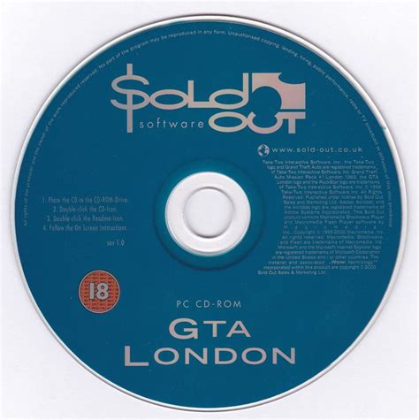 Grand Theft Auto Mission Pack 1 London 1969 Cover Or Packaging