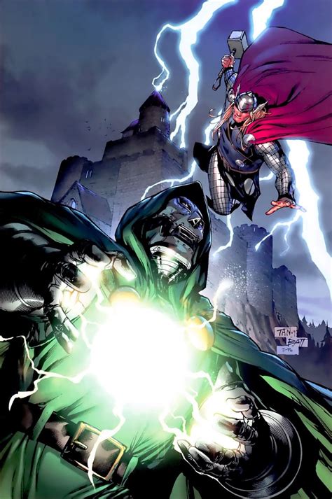 Dr Doom Vs Thor Marvel Comics Art Comic Art Community Marvel Villains