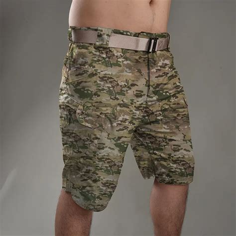Shorts táticos clássicos para homens montanhismo ao ar livre calça curta com vários bolsos