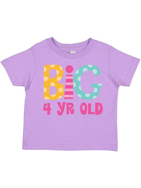 Inktastic 4th Birthday Big 4 Year Old T Toddler Toddler Girl T Shirt