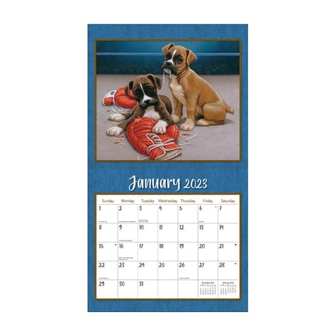 2023 Lang Puppy By Jim Lamb Deluxe Wall Calendar