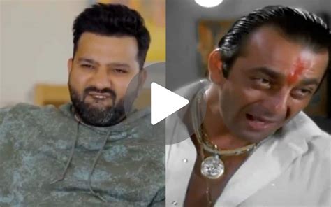 [Watch] '50 Tola Aee, Maa': Rohit Sharma Channels Inner Sanjay Dutt In