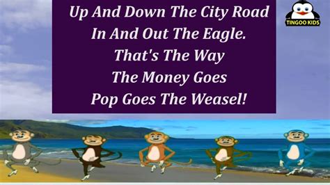 Nursery Rhymes Pop Goes The Weasel Kids Songs With Lyrics English