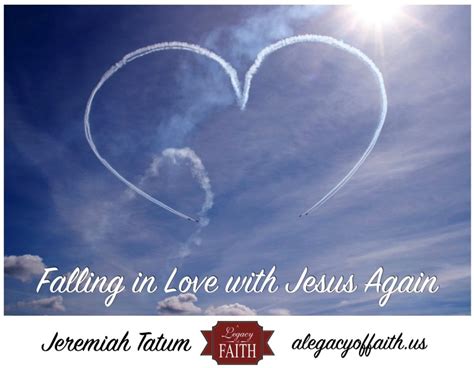 However, one cannot escape falling in love again if this is what the destiny has in store. Falling in Love with Jesus Again