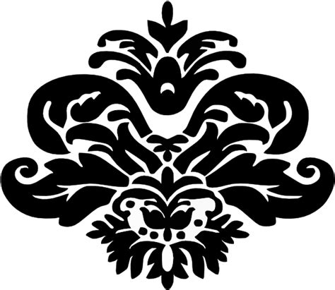Damask Swirl Clip Art Vector Online Royalty Free And Public