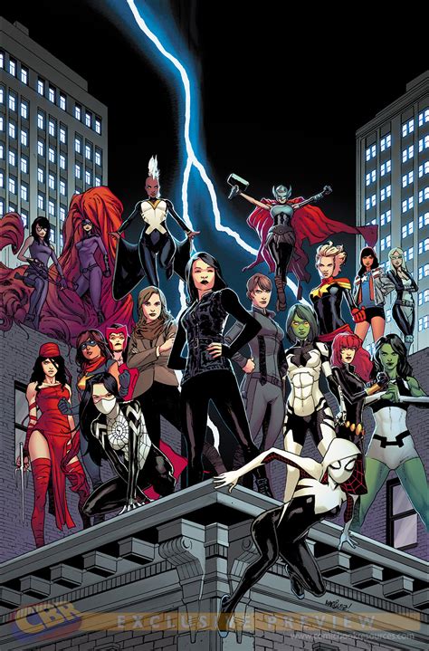 Shield Comic Cover Features Women Of Marvel The Mary Sue