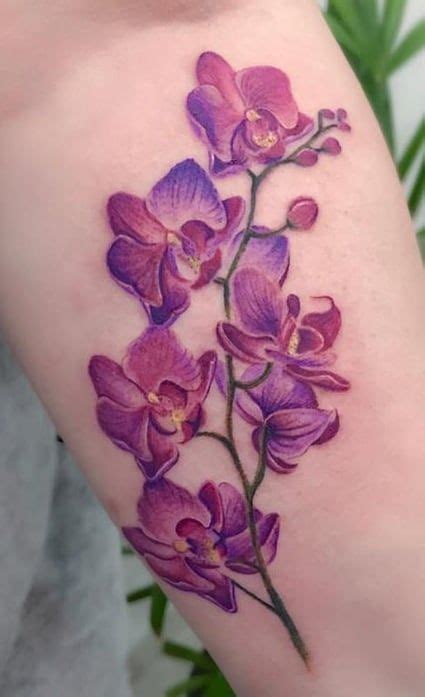 80 orchid tattoos meanings tattoo designs and ideas orchid tattoo purple orchid tattoo