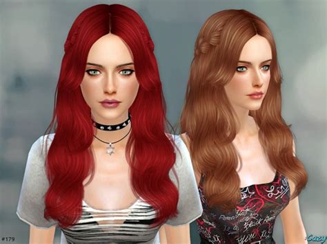 The Sims Resource Cazy Sandy Hairstyle Sims 4 Downloads
