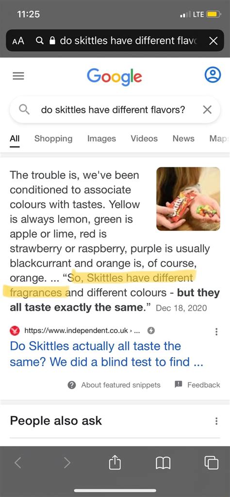 Lte Aa Q Doskittles Have Different Fla Go Gle Q Do Skittles Have