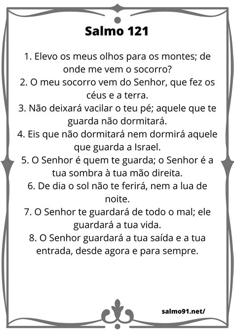 Salmo 121 para se PROTEGER e pedir uma GRAÇA Leia e compartilhe