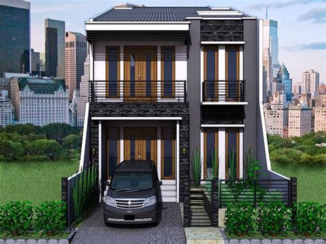 Di samping itu, penggunaan material bahan bangunan juga harus selektif. Kumpulan gambar contoh desain rumah minimalis 2 lantai lahan sempit | Desain Rumah Perumahan