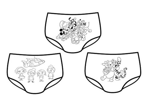Potty Training Pants Coloring Page Free Image Download