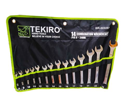 Tekiro Combination Wrench Set 14pcs 8 24mm Hi Q Tools