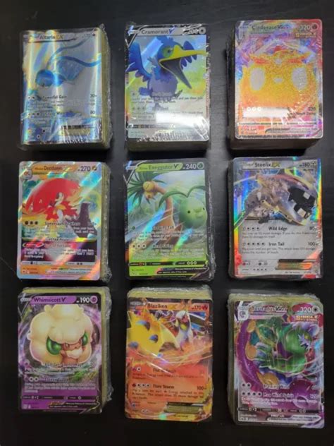 100 Pokemon Card Bundle Lot Authentic Cards Gxvex Guaranteed