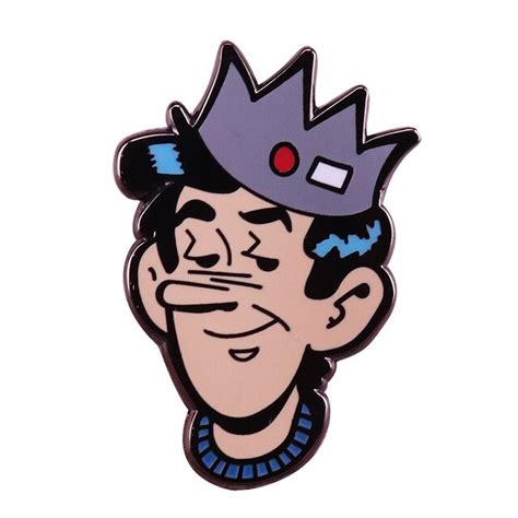 Riverdale Jughead Jones Pin Crown Hat With Red Button And White Tag