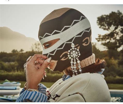 Bad Girl Rihanna Works A Bejewelled Gucci Mask For Coachella Rihanna