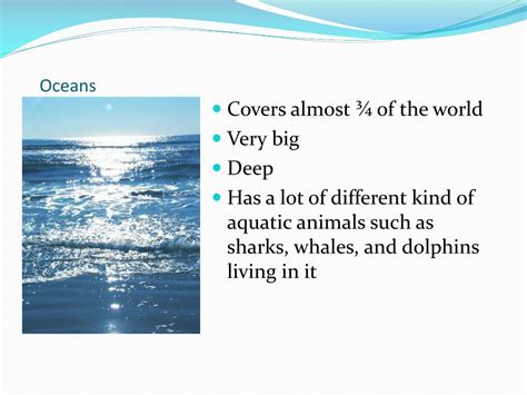 Ppt The Different Bodies Of Water Powerpoint Presentation Free