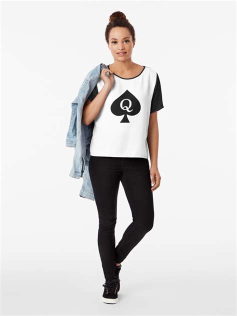 Queen Of Spades White T Shirt By Dominus101 Redbubble
