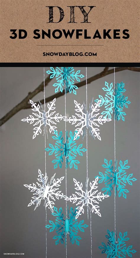 Diy Snowflake Decorations Christmas Snowflakes Crafts Paper