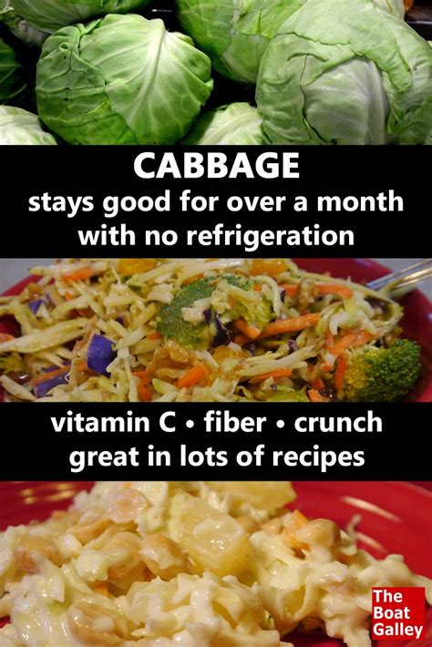 No cooking, just boiled water. Storing Cabbage Without Refrigeration | The Boat Galley ...