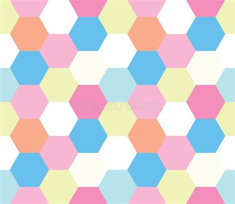 Seamless Geometric Pattern Colorful Infinity Abstract Honeycomb
