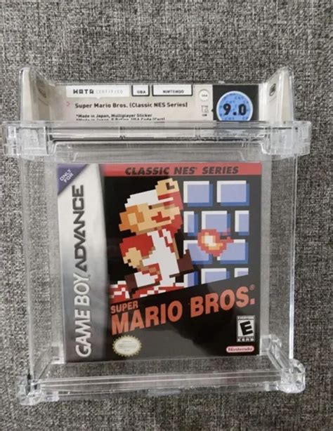 SUPER MARIO BROS Classic NES Series Complete In Box Wata Graded 9 0