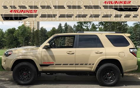 2x Sticker New Design Vinyl Stripes Toyota 4runner Trd Pro 2022 4x4