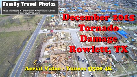 Rowlett Texas Tornado Damage December 2015 Amazing Aerial Video With
