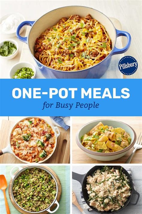 One Pot Meals For Busy People One Pot Meals Skillet Dinner Recipes