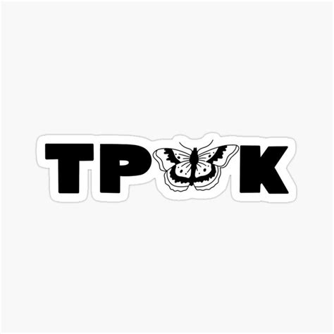 Tpwk Butterfly Sticker By Zarapatel Stickers Screen Printing Designs