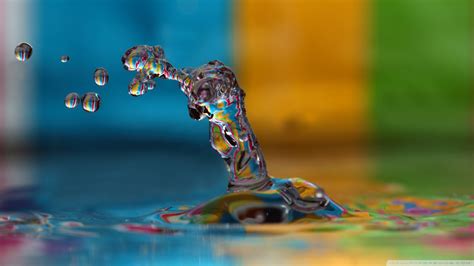 Download Colorful Water Splash Wallpaper 1920x1080