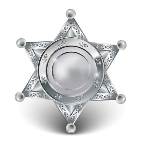 Premium Vector Silver Sheriff Star