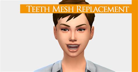 My Sims 4 Blog Replacement Teeth By Arienli