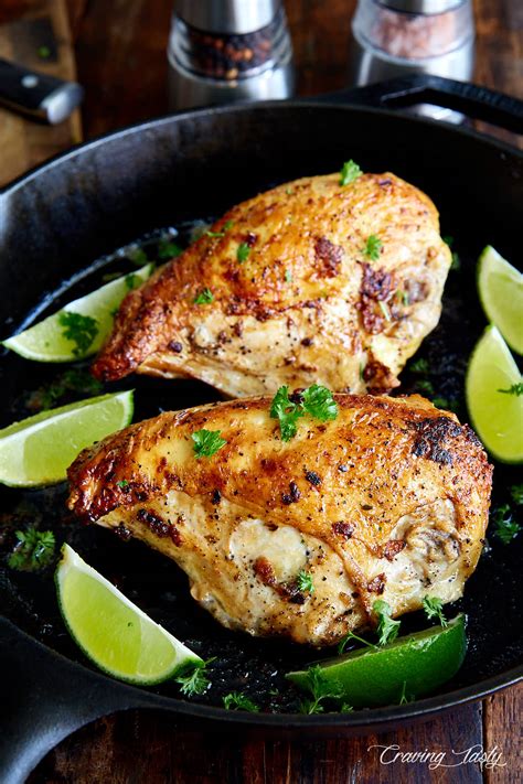 This means the chicken breast you buy at the store may far exceed the actual recommended portion size: Best Bone-in Chicken Breast Recipes - Craving Tasty