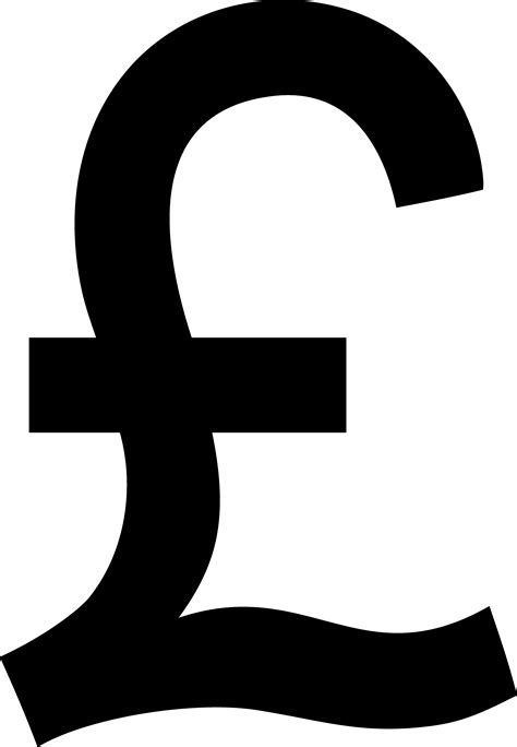 British Pound Sign Black Clip Art Sweet Clip Art