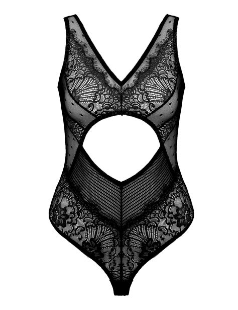 Buy Womens Sexy Teddy Lingerie Outfits With Snaps Crotch One Piece Lace