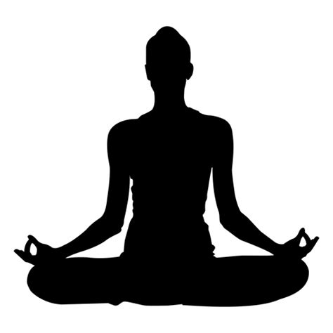 Download Easy yoga pose silhouette - Transparent PNG & SVG vector file