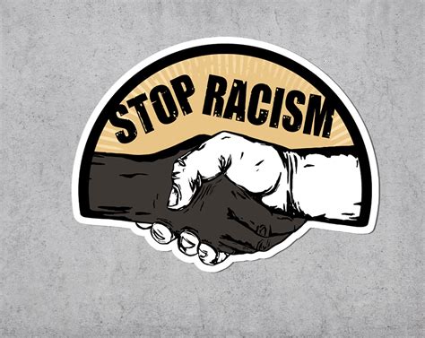 Stop Racism Sticker Anti Racism Vinyl Stickers Abolish Ice 