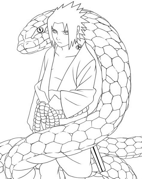 Gambar Mewarnai Anime Naruto Sukagambarku