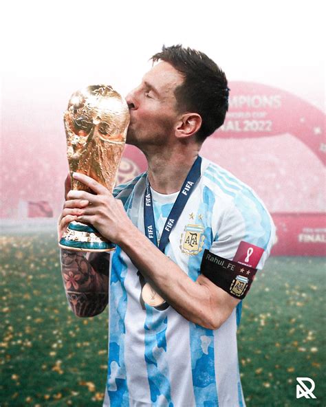 Messi Holding Fifa World Cup
