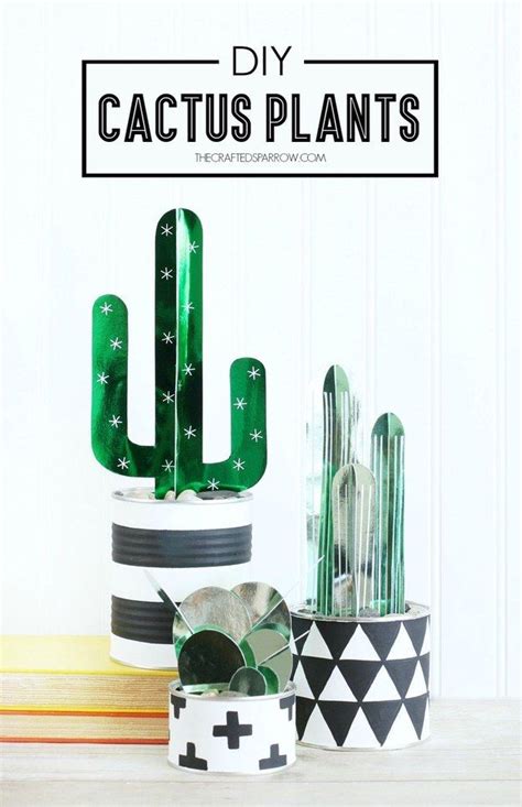 17 Diys For People Who Cant Keep Plants Alive Cactus Craft Cactus