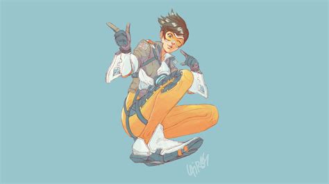 Wallpaper Tracer Tracer Overwatch 1920x1080 Beef 1448783 Hd