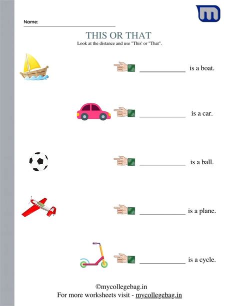 Printable Thisthat These Those Worksheets Download For Free In Pdf