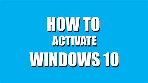 How To Activate Windows 10 Pro Without Product Key Youtube