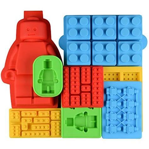 Lego Blocks Are Stacked On Top Of Each Other With Different Shapes And