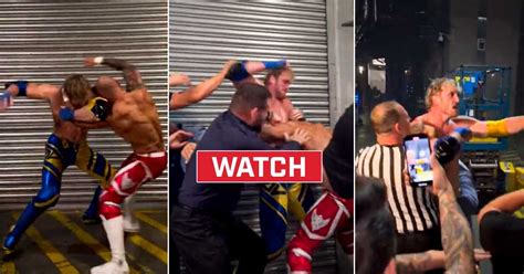 Watch Logan Paul And Ricochet Break Into Backstage Fight After Mitb Event