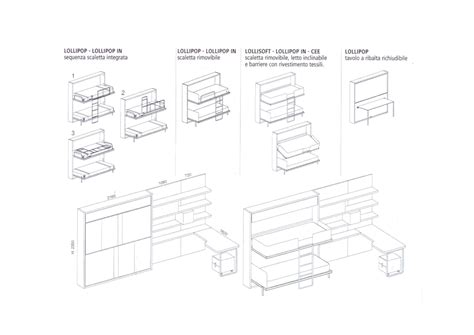 I bambini crescono in fretta e i nostri mobili sono fatti per durare a lungo. Letti Trasformabili a Castello. Misure e dimensioni CLEI ...