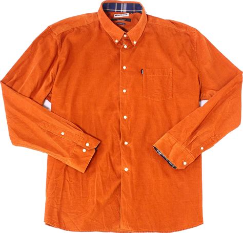 Buy Barbour Mens Abbleby Corduroy Shirt Burnt Orange Xx Large At