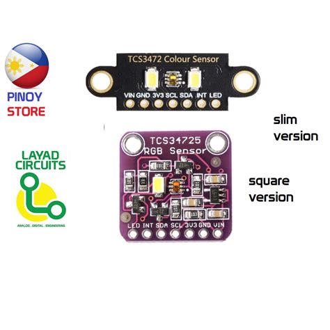 Tcs34725 Rgb Color Sensor Ir Filter 33v 5v Logic For Arduino I2c